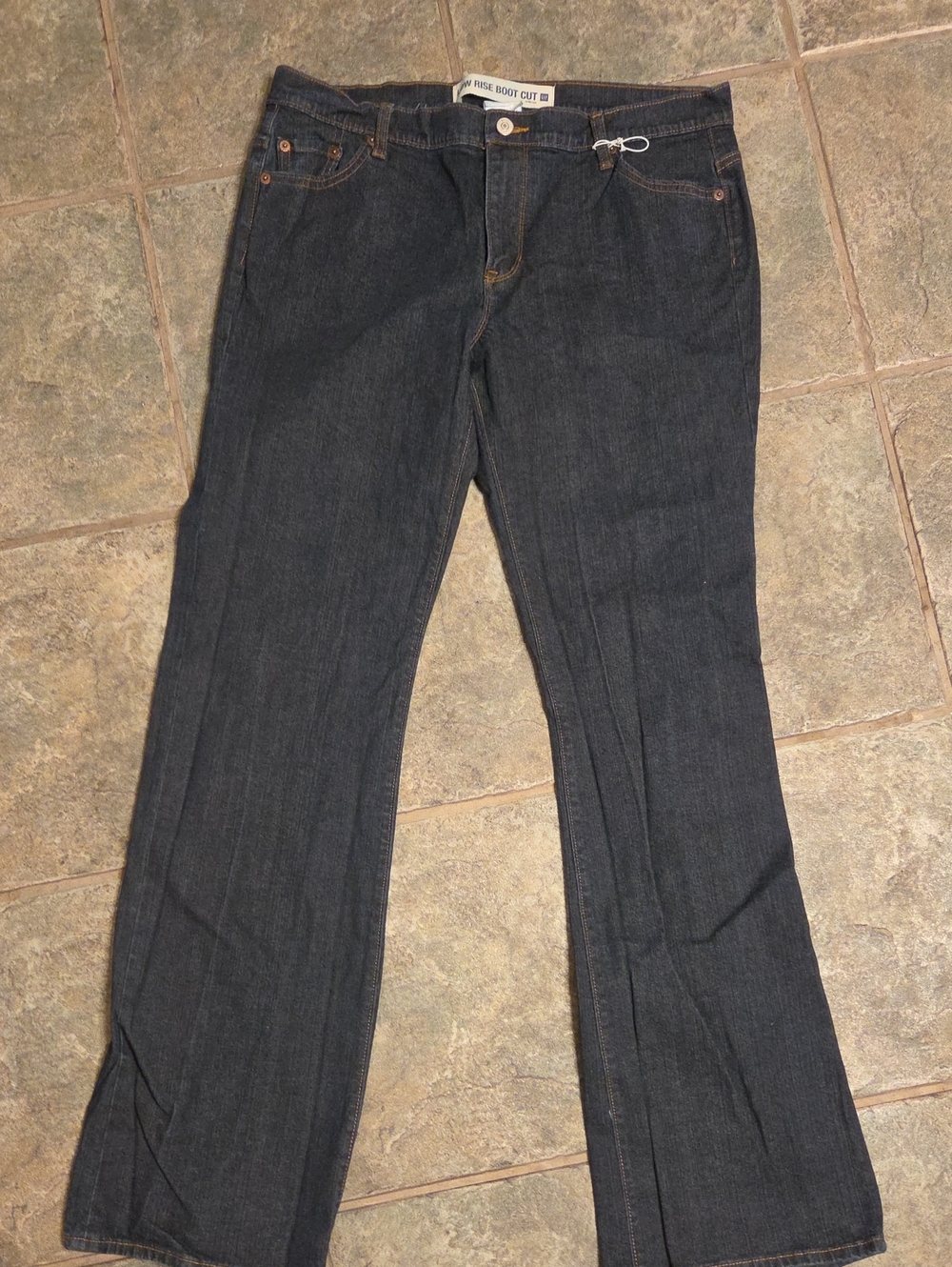 GAP Dark Indigo Wide-Leg Jeans
